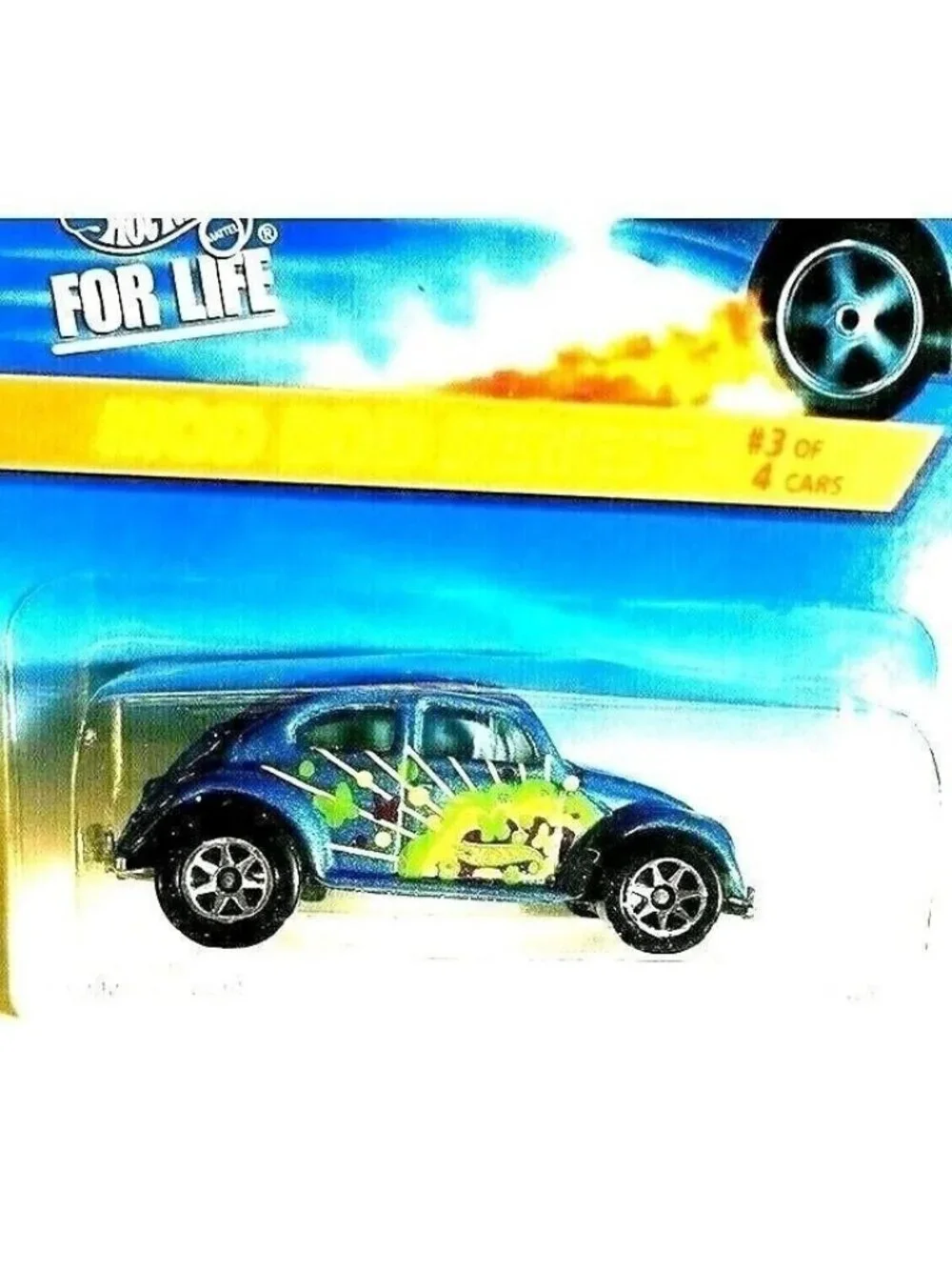 Vintage Die Cast Hot Wheels 1995 VW Bug MOD BOD SERIES Metal Car 3/4 398 15240
